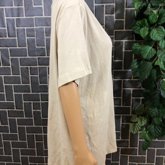 ST JOHNS BAY WMS SZ 2X V NECK TAN CLASSIC TEE - Picture 2 of 6